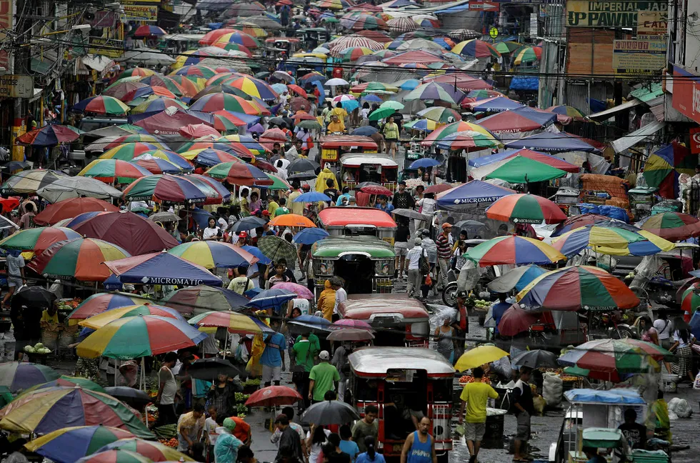 Energy hungry: Philippines capital city Manila on the island of Luzon