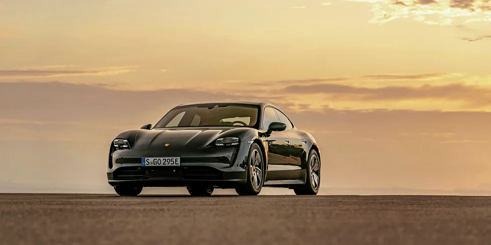 Porsche's Taycan Turbo electronic model