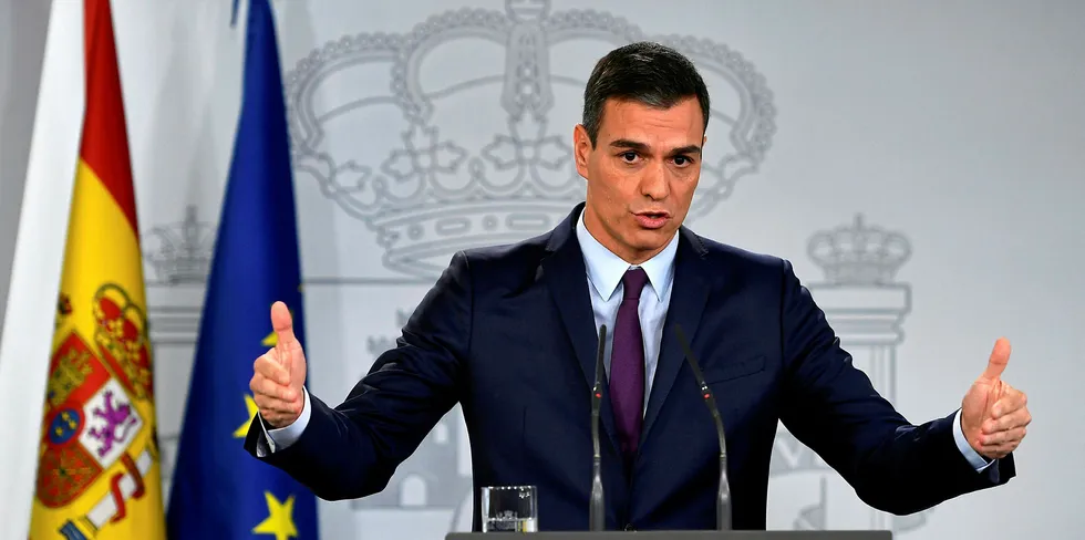 Spanish Prime Minister Pedro Sanchez.