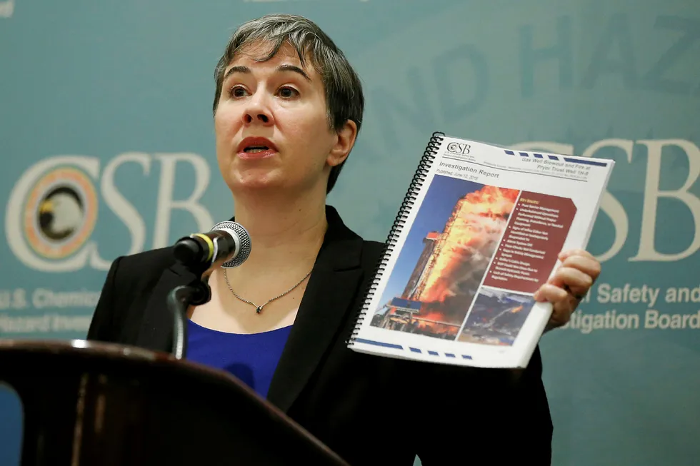 Report: Kristen Kulinowski of the US Chemical Safety Board