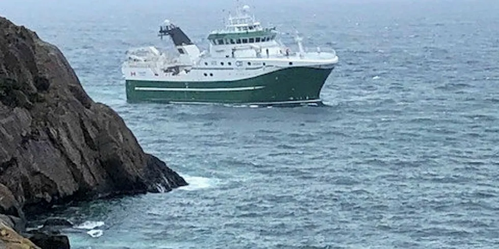 The vessel arrived in St. John’s after its 4,200 nautical mile journey from Turkey.