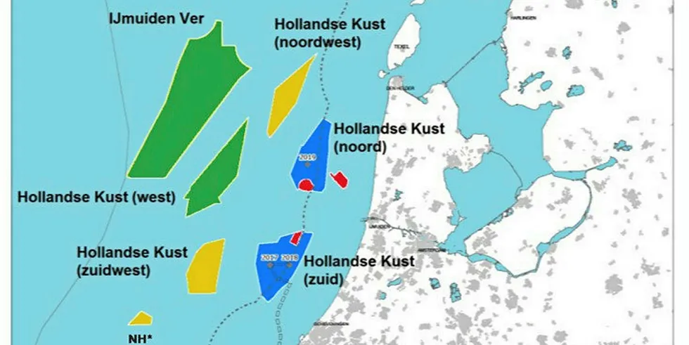 Dutch offshore map