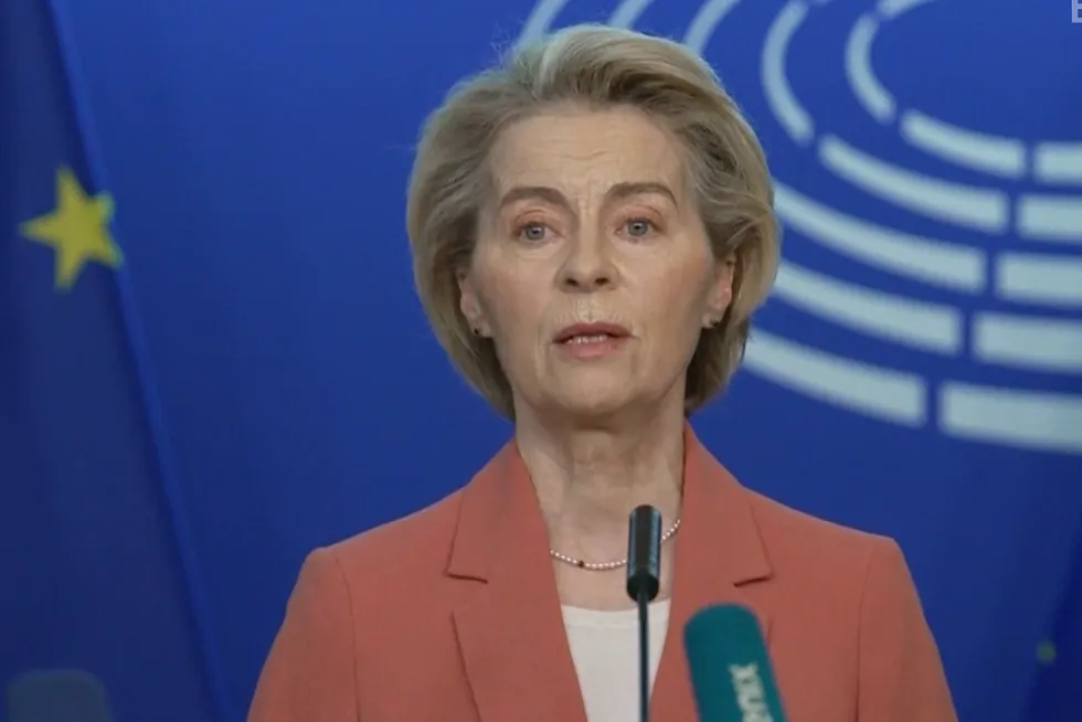 Ursula von der Layen, president of the European Commission.