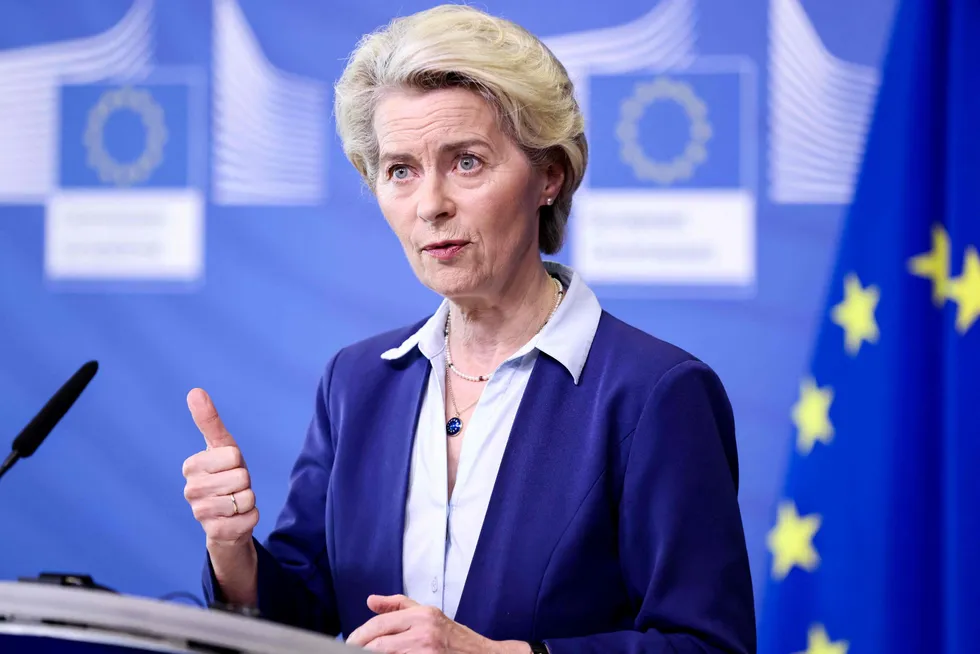 Securing energy: European Commission President Ursula von der Leyen.