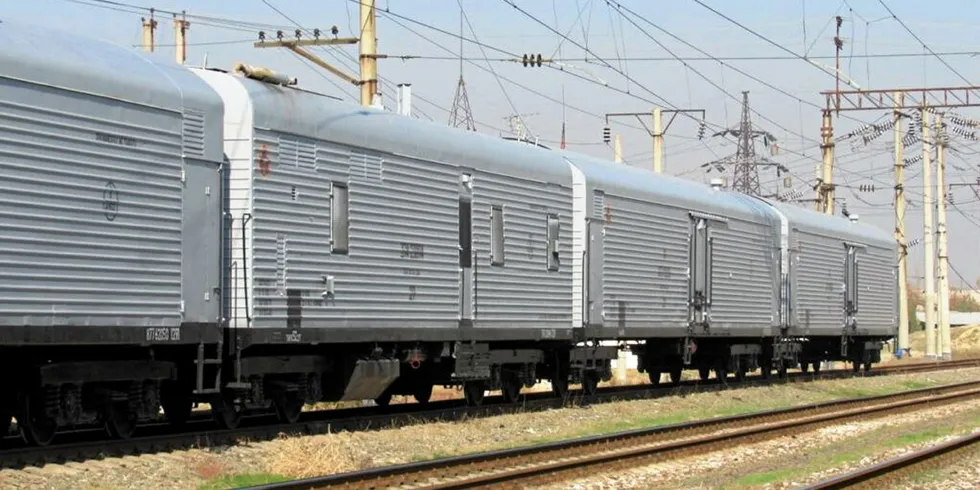 Prices for refrigerated rail shipments have doubled in recent months.
