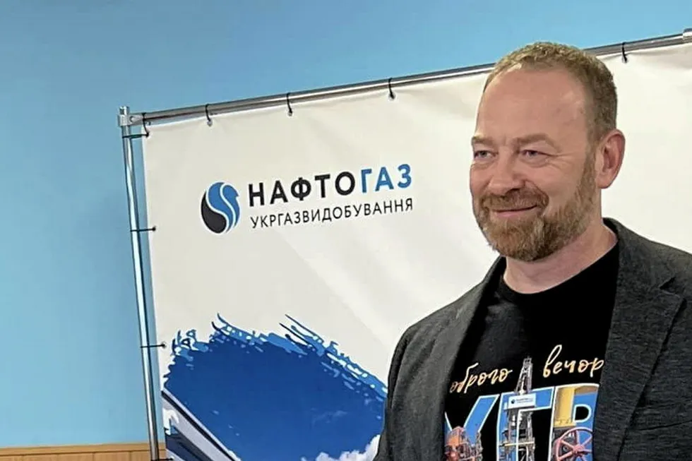Drilling: Ukrgazvydobuvannya executive director Oleg Tolmachev.