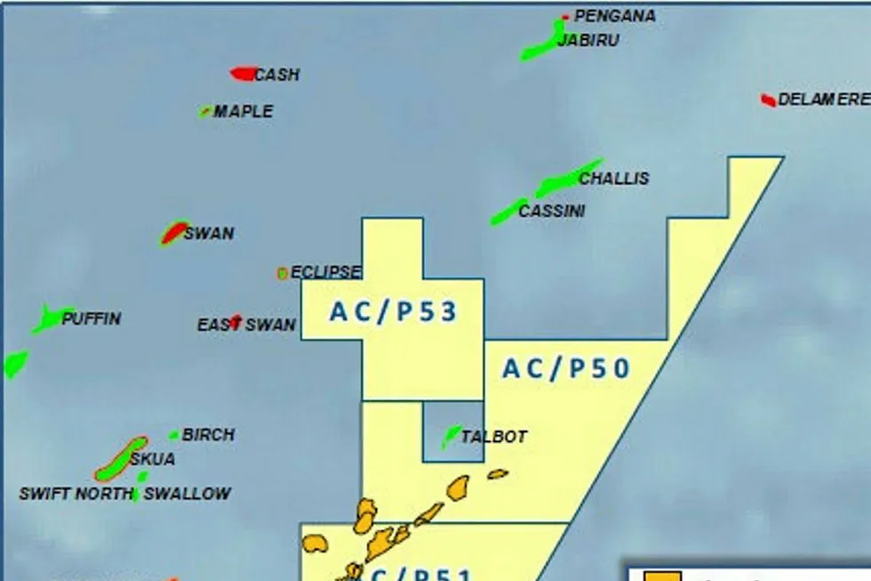 Offshore blocks: the location of AC/P50 and AC/P51