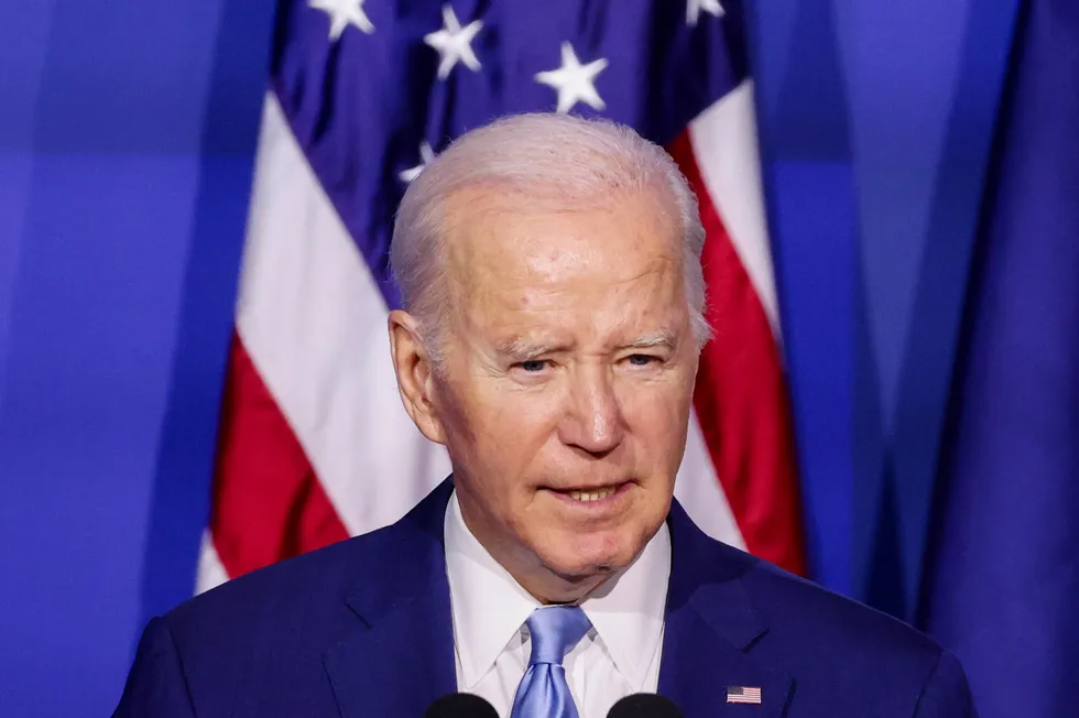 Lease sale: US President Joe Biden.