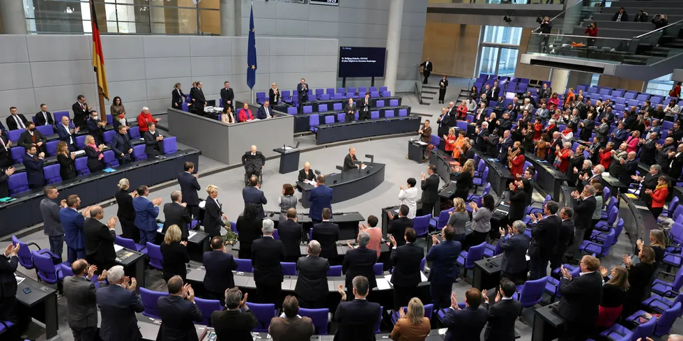 Plenary of German parliament.