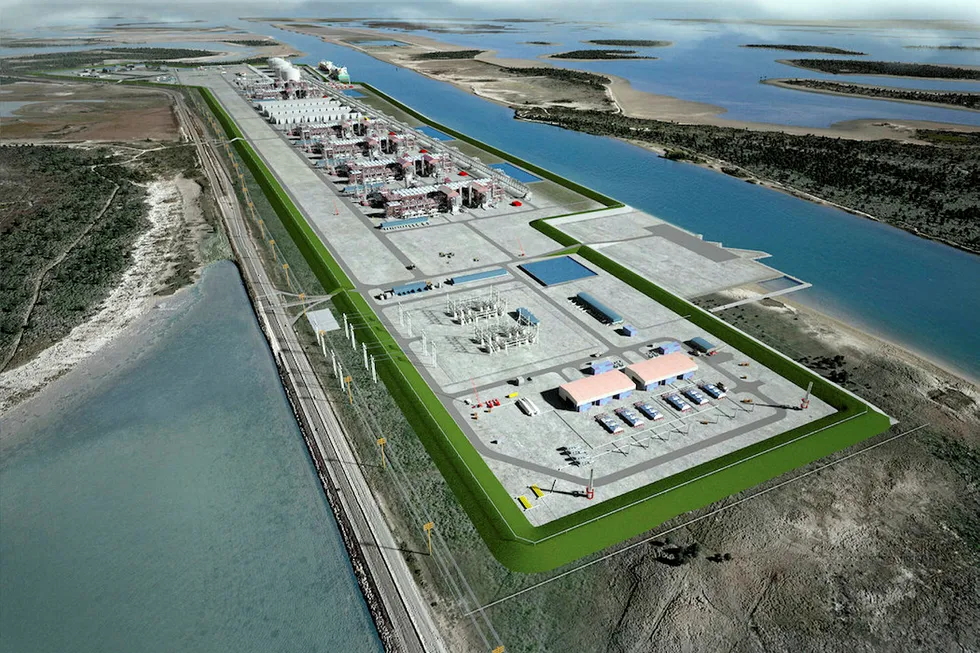Scaled back: the proposed Rio Grande LNG project