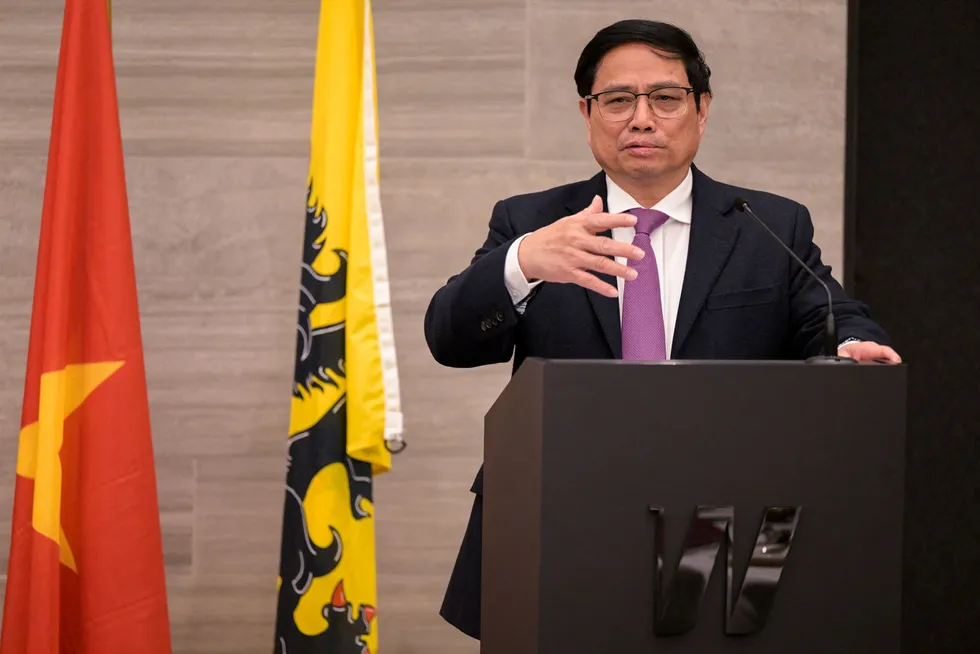 Petroleum push: Vietnam Prime Minister Pham Minh Chinh.