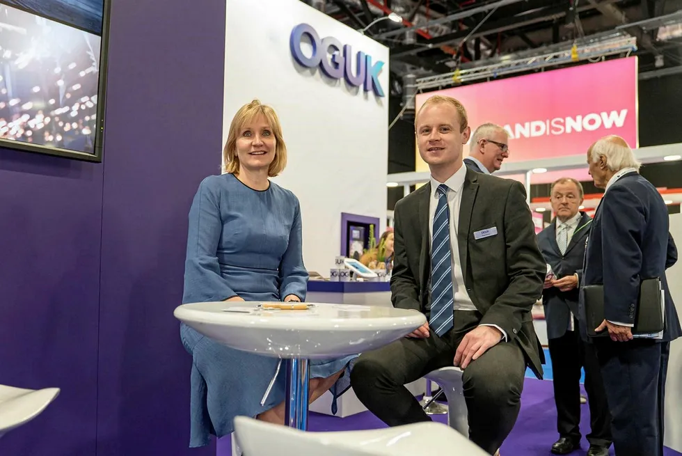 Tough environment: OGUK chief executive Deirdre Michie (left) and market intelligence manager Ross Dornan