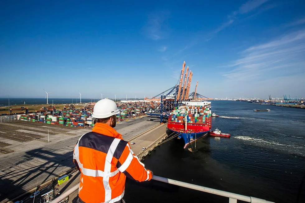 Port of Rotterdam.
