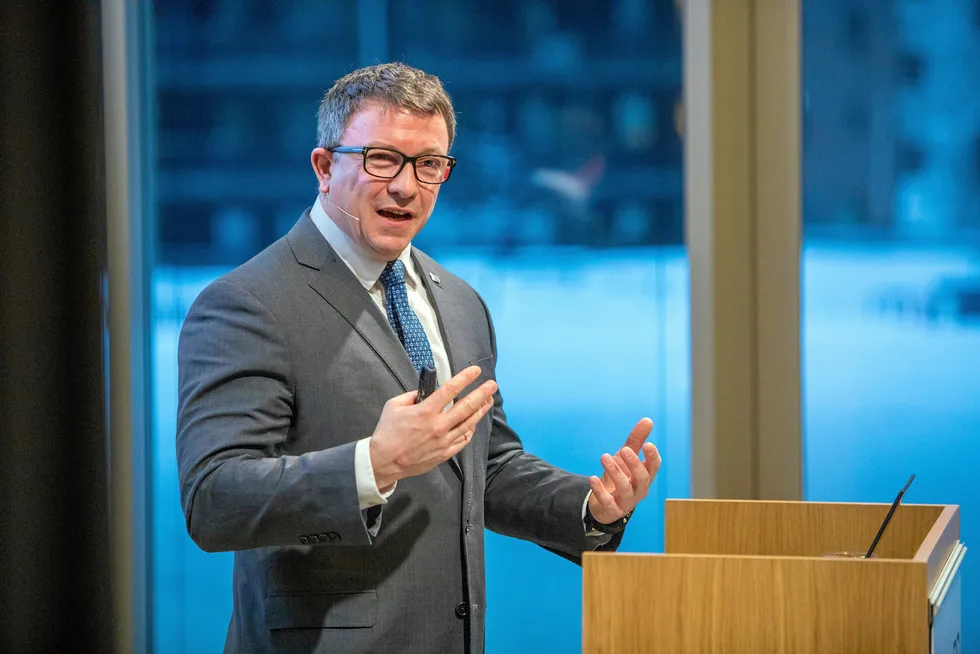 ‘Fantastic year’: Aker BP chief executive Karl Johnny Hersvik.