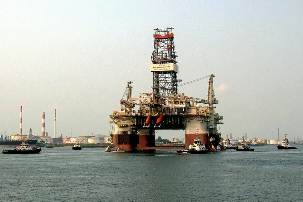 Lined up: the semisub GSF Development Driller I