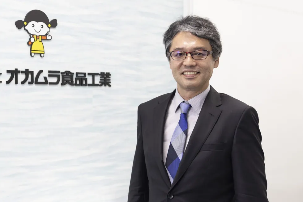 Koichi Okamura, CEO of Japanese salmon and trout farmer Okamura Foods.