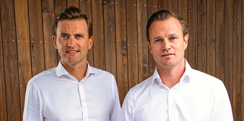 Bluefront Equity's founding partners Simen Landmark and Kjetil Haga.