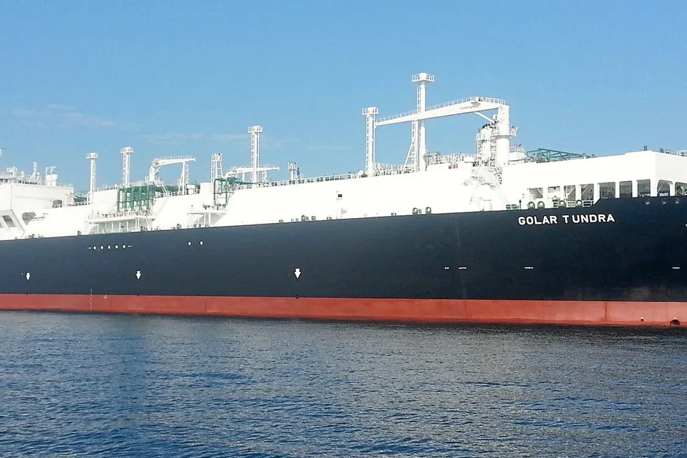 Sold: the 170,000 cubic metre capacity Golar Tundra