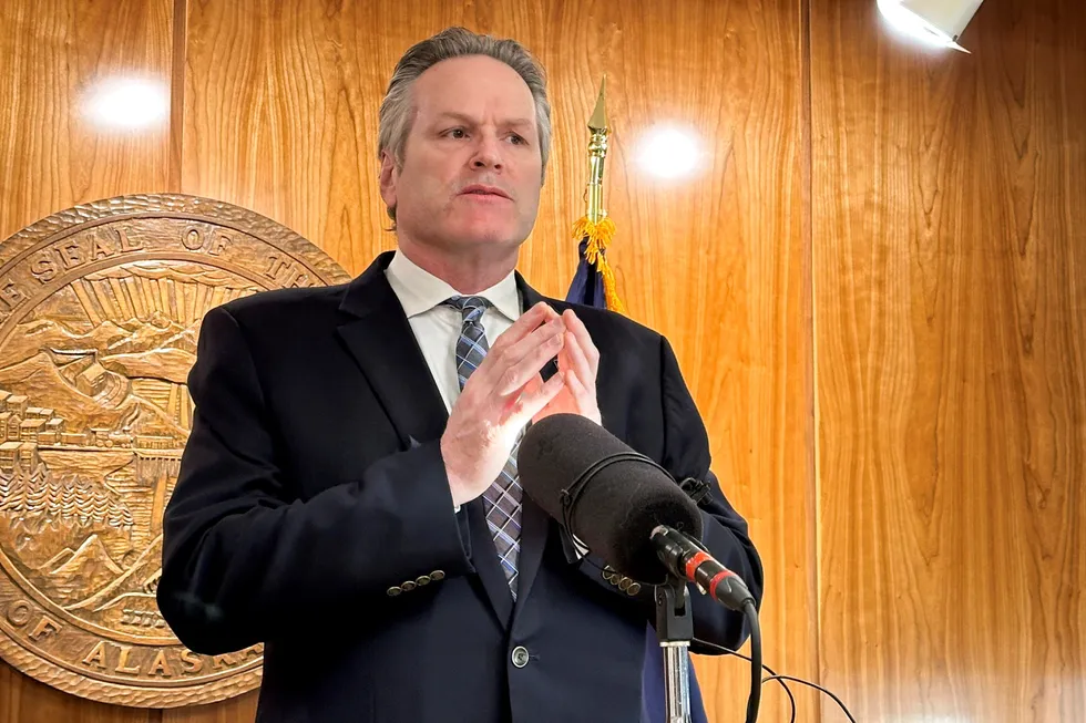 Alaska Republican Gov. Mike Dunleavy.