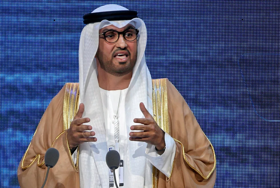 Offshore award: Adnoc chief executive Sultan Ahmed Al Jaber.