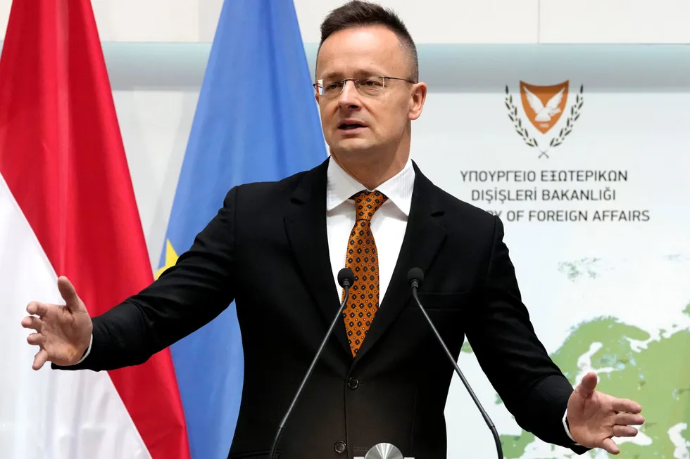 Hungarian Foreign Minister Peter Szijjarto.