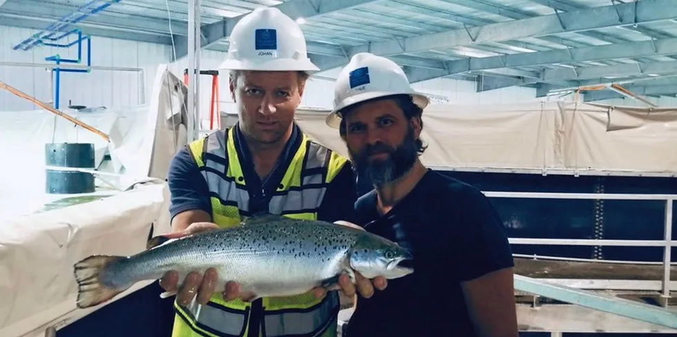 Better news for Johan Andreassen (left), although the Atlantic Sapphire remains tight-lipped.