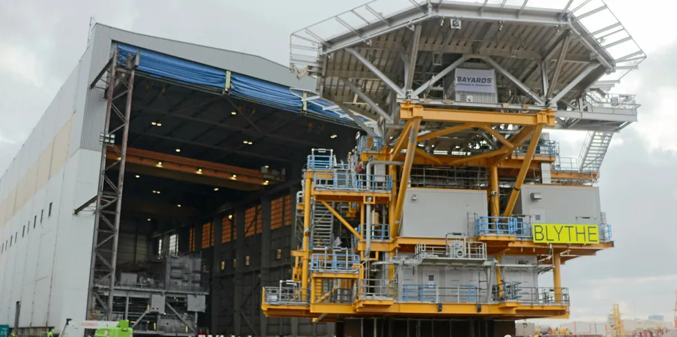Blythe platform at HSM Offshore, Netherlands.