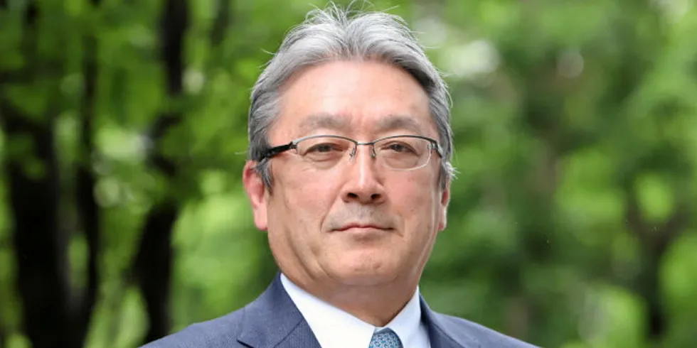 Masaru Ikemi, CEO and President of Japan's Maruha Nichiro, the world's largest seafood company, announced record sales for the company.