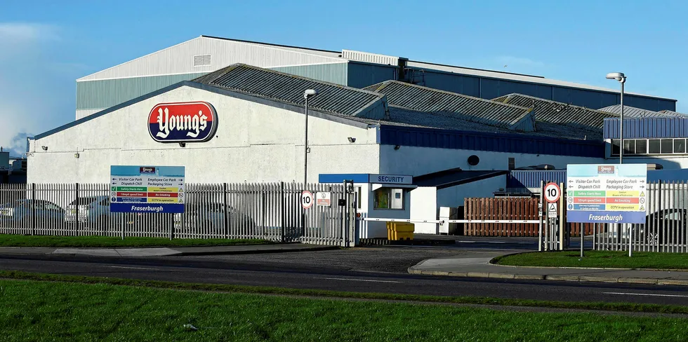 The Young's Seafood factory in Fraserburgh.
