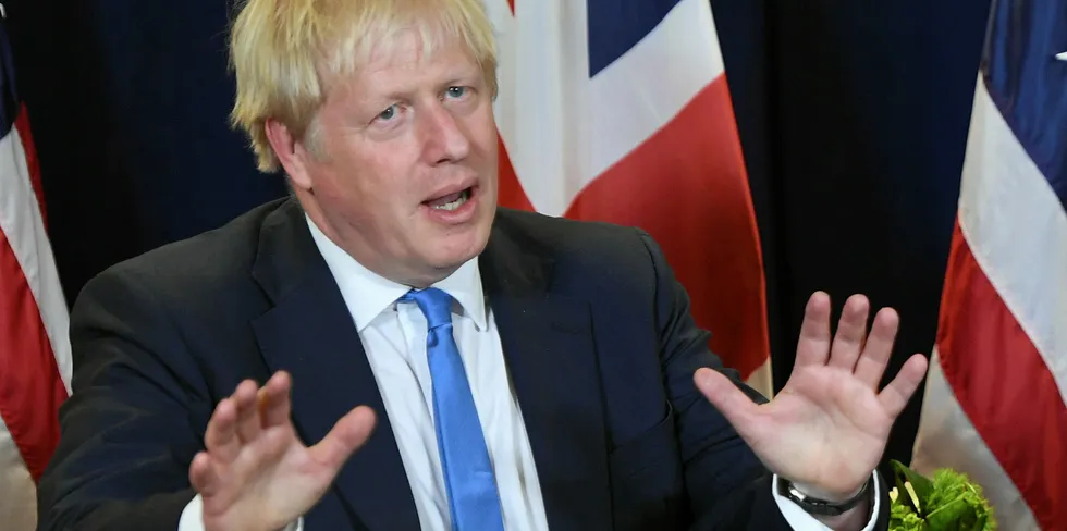 UK Prime Minister Boris Johnson.