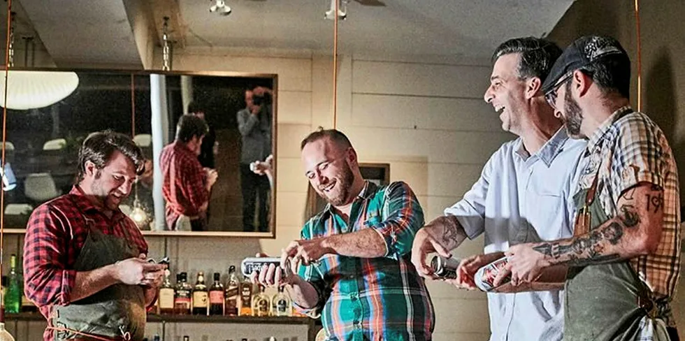 The Portland Hunt and Alpine Club bartenders.