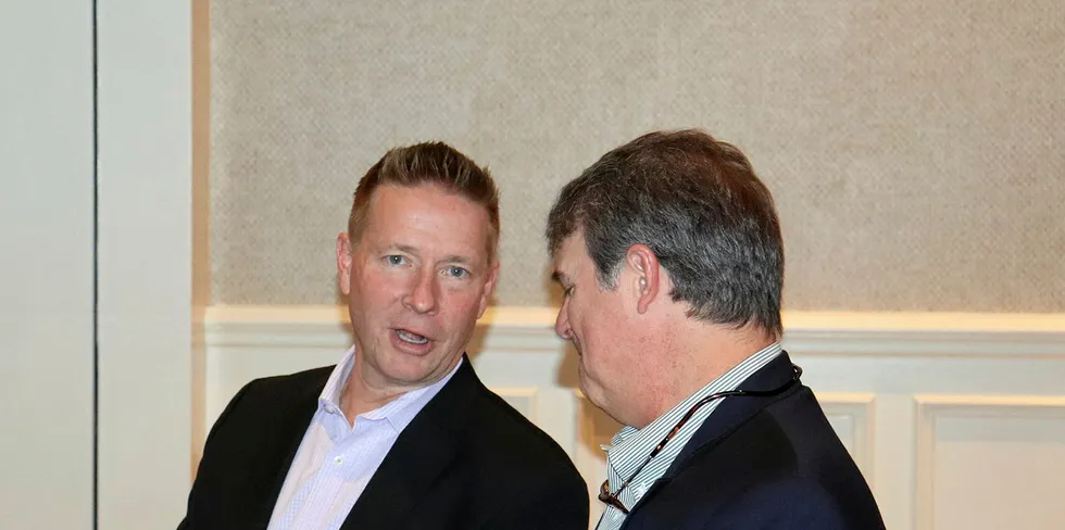 Blue Harvest President Keith Decker at the fourth annual IntraFish Leadership Forum in Orlando, Florida -- Women, Millennials and Beyond: The Hunt for Tomorrow's Talent.