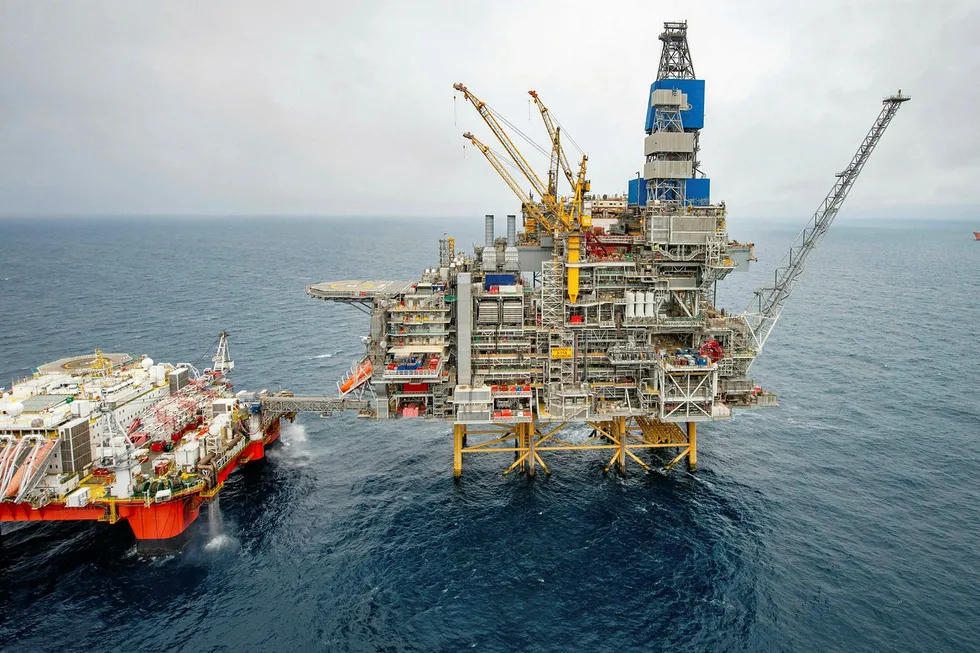 Virus fear: Mariner A platform off UK