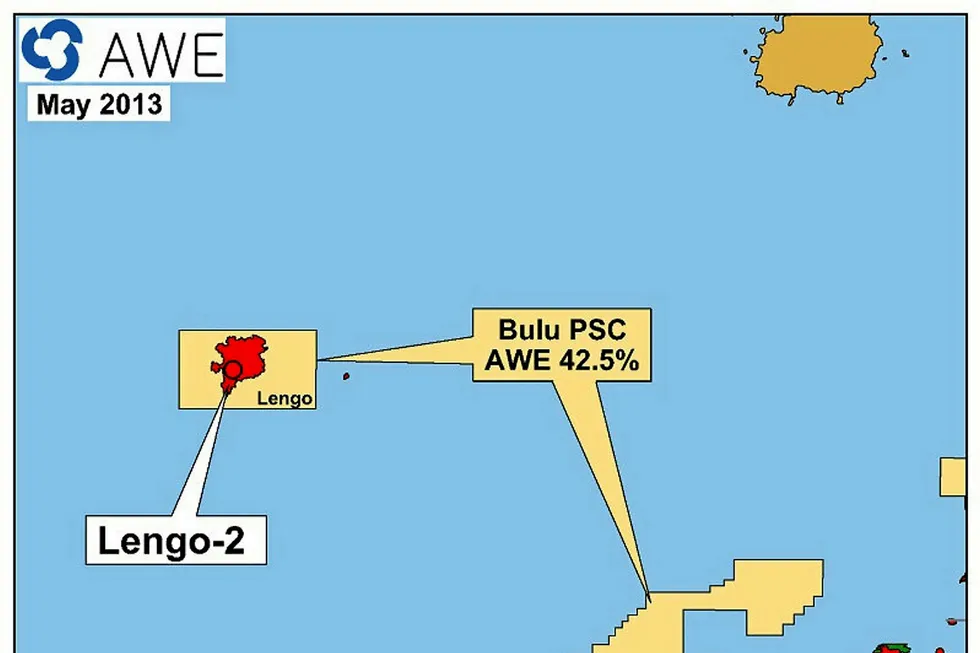 Successful appraisal: the location of the Lengo-2 well