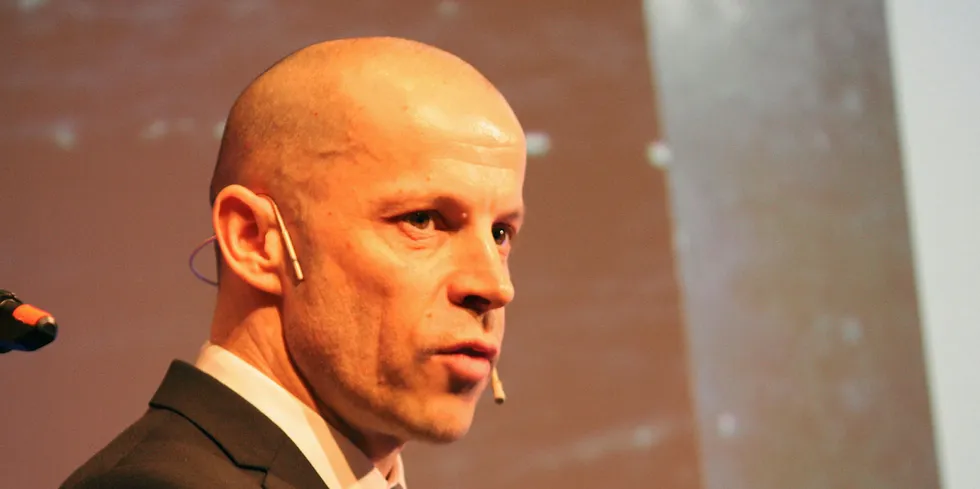 Norway Royal Salmon CEO Charles Hostlund. The salmon producer's farms tested positive for infectious salmon anemia on July 17.