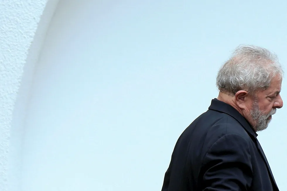 Convicted: Brazil's former President Luiz Inacio Lula da Silva