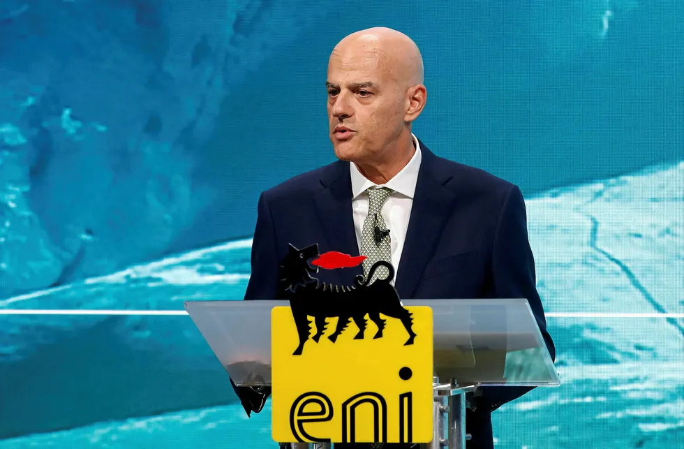 Carbon plan: Eni chief executive Claudio Descalzi