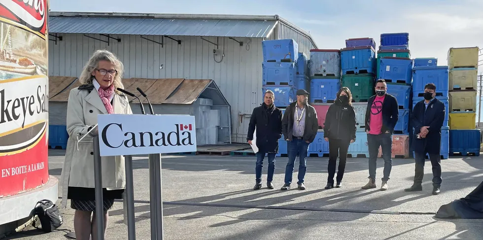 Fisheries and Oceans Minister Joyce Murray in February said Canada was investing CAD$11.8 million to support First Nations commercial fisheries enterprises. The event was held at St. Jean’s Cannery in Nanaimo.