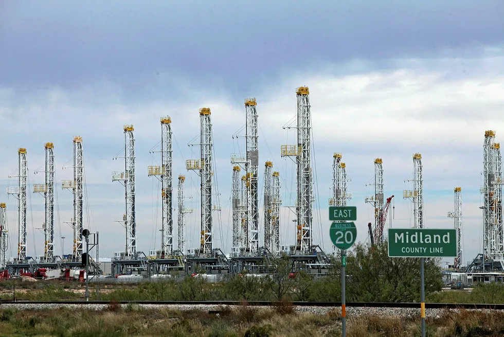 Rigs dropped: in the Permian