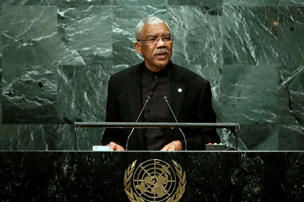 Challenge: Guyana President David Granger
