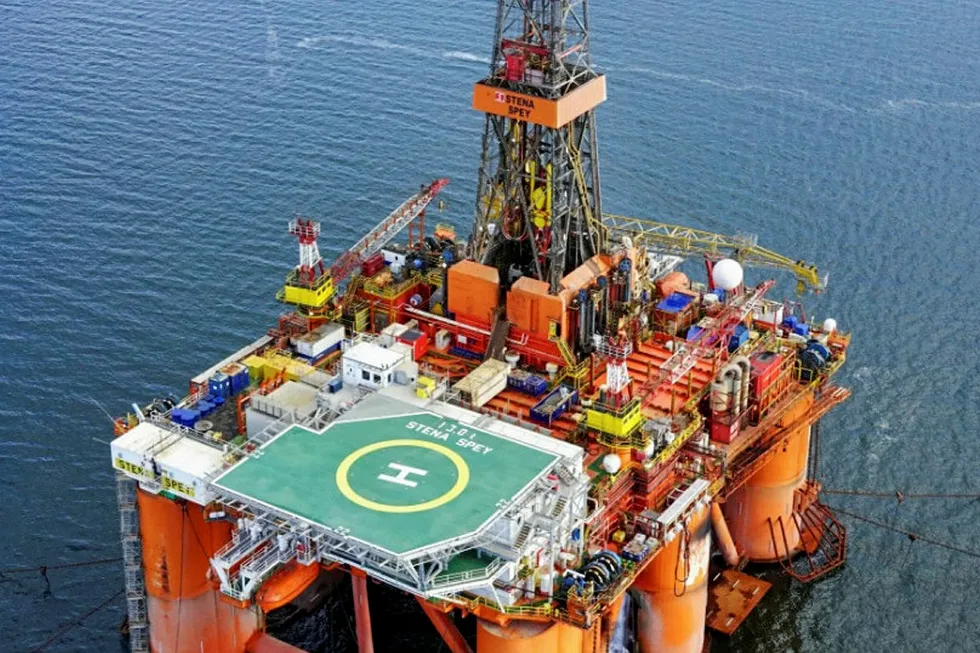 In demand: the semi-submersible driling rig Stena Spey