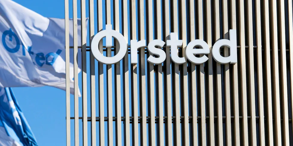 . Orsted flag at Gentofte location.