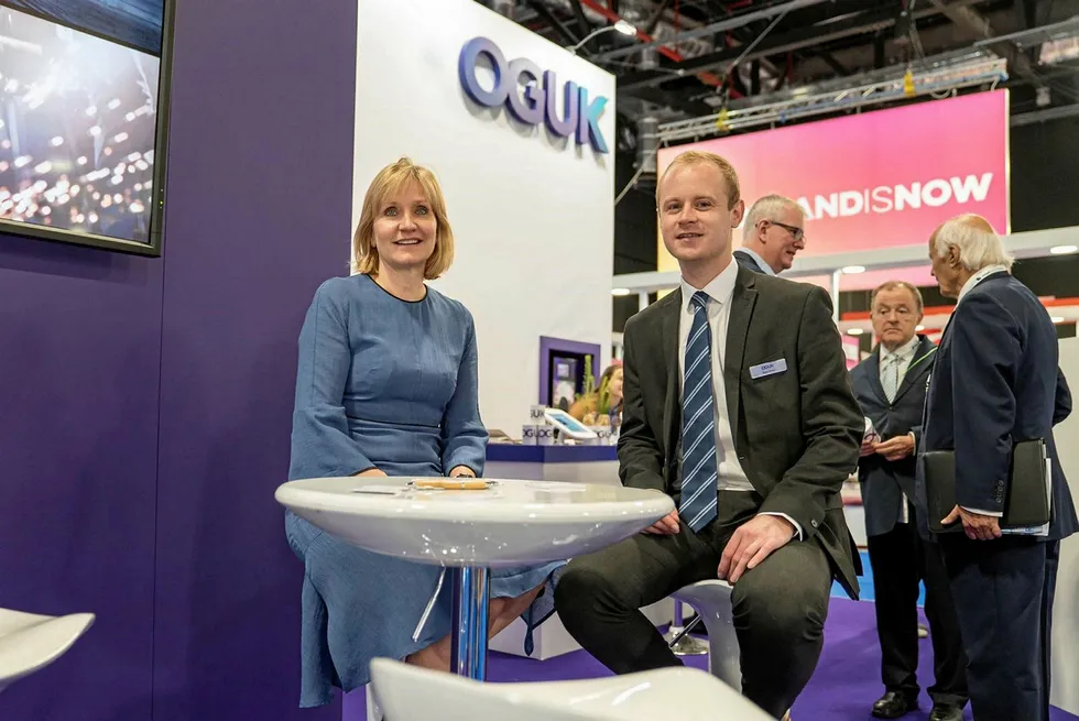 Roadmap: OGUK chief executive Deirdre Michie (left) and Ross Dornan, author of the trade body's annual economic report