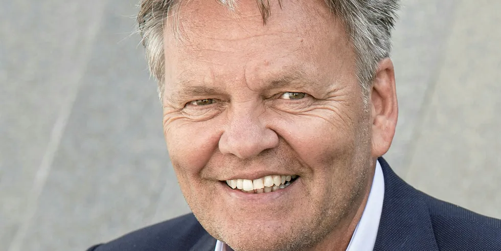 Rimfrost owner Stig Remøy is all smiles: his company has won another patent case against Kjell Inge Rokke-owned Aker Biomarine.
