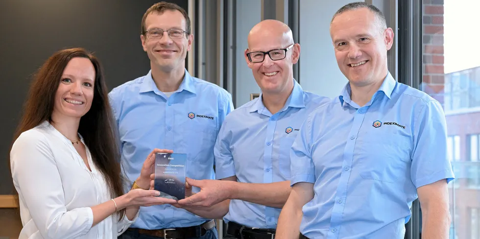 Ceremony for RWE's innovation award.
