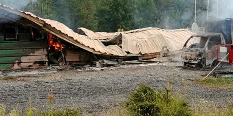 Armed attackers set fire to a salmon smolt facility owned by Cermaq on Jan. 28. The gunmen left a note claiming the attack was carried out by a militant Native-rights group, though police have not confirmed the group responsible. Salmones Yadran was leasing the facility at the time of the attack.