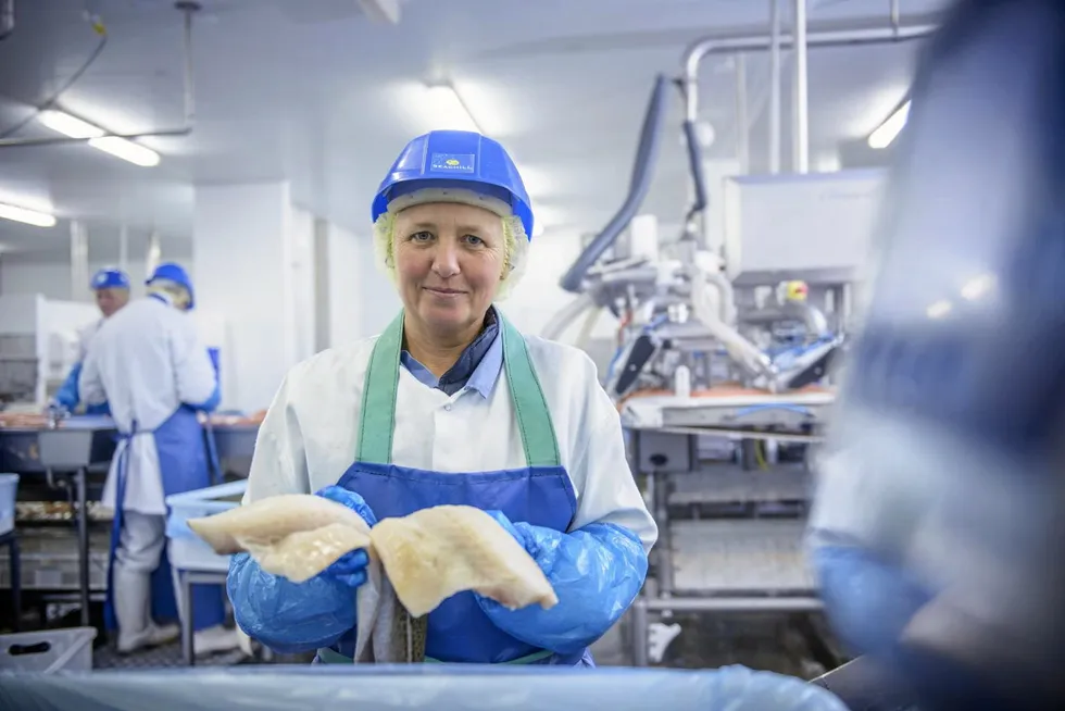 A Hilton Seafood UK worker.