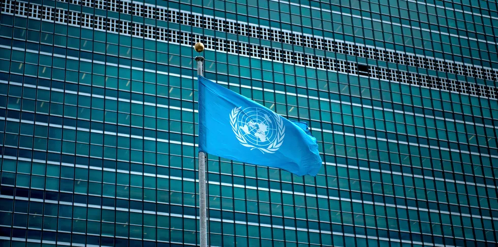 A view of the United Nations headquarters.