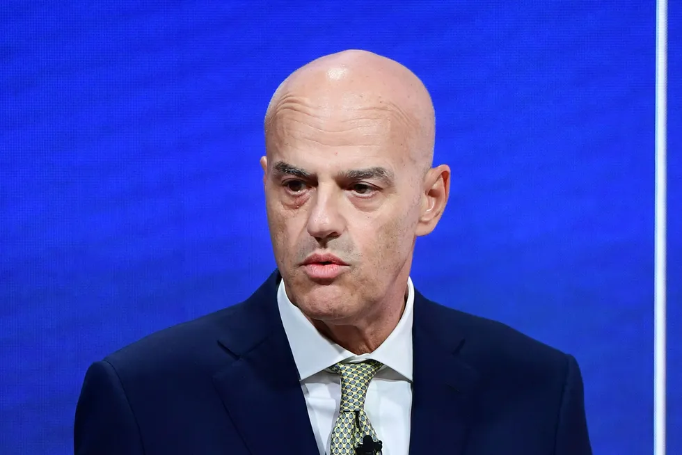 Empty box: Eni chief executive Claudio Descalzi