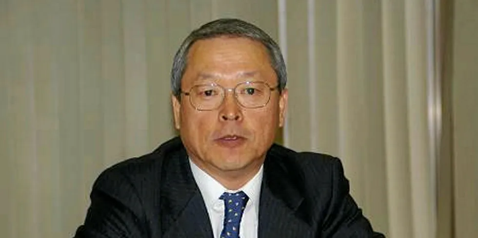 Outgoing Maruha Nichiro CEO Shigeru Ito.